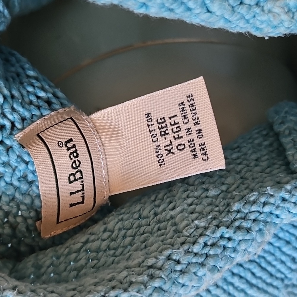 L.L. Bean Blue Turtleneck Sweater - Picture 9 of 10
